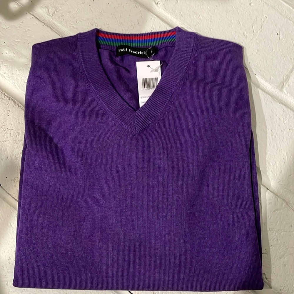 Paul Fredrick Purple Sweater